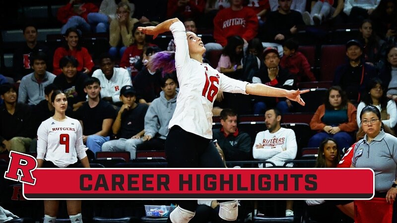Career Highlights: Rutgers MB Kristina Grkovic | Rutgers Volleyball